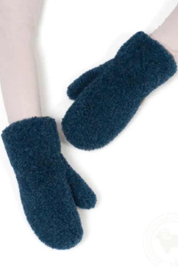 Danefæ Alwero Wool Mittens Gully Dark blue | Dame Vanter