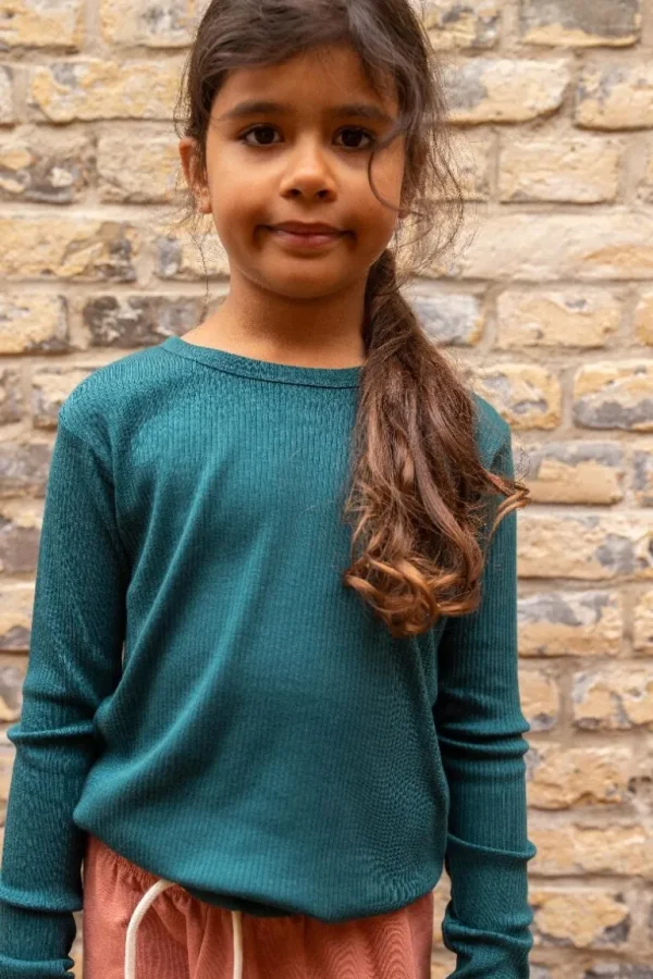 Danefæ BIFROST - Lemonade LS Dark Duck | Børn Bluser