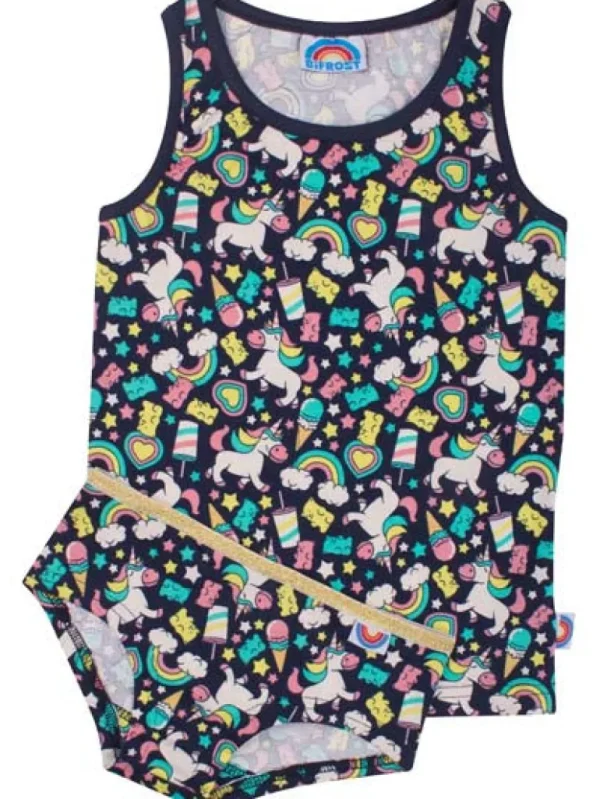 Danefæ BIFROST - Maddy Underwear Navy Unicorn | Børn Undertøj | Undertøj