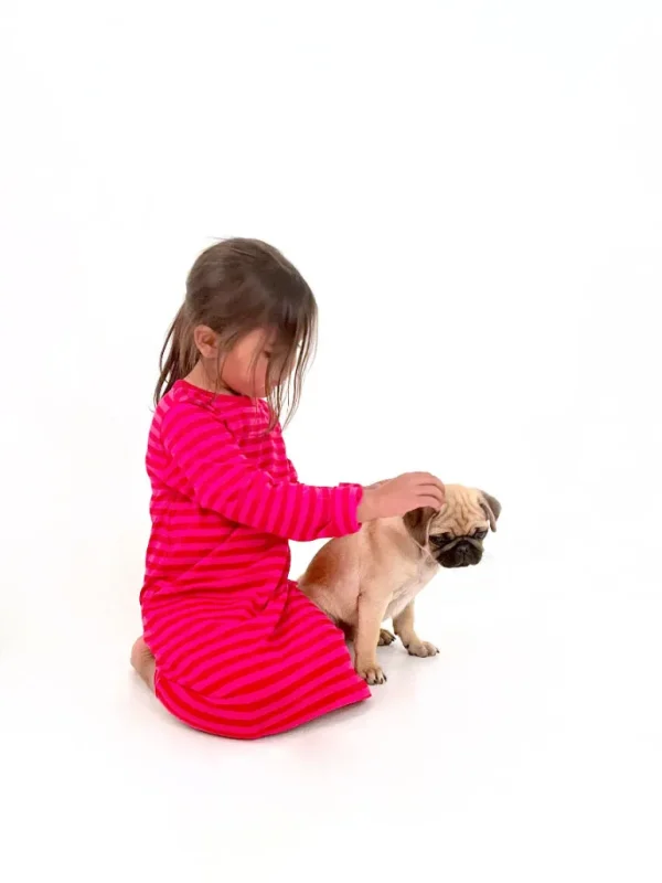 Danefæ BIFROST - Magic Nightgown Red/Hot Pink | Børn Nattøj