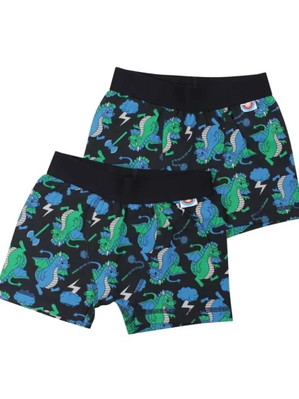 Danefæ BIFROST - 2Pak Underwear Boys Dk Navy DRAGONS | Børn Undertøj | Undertøj
