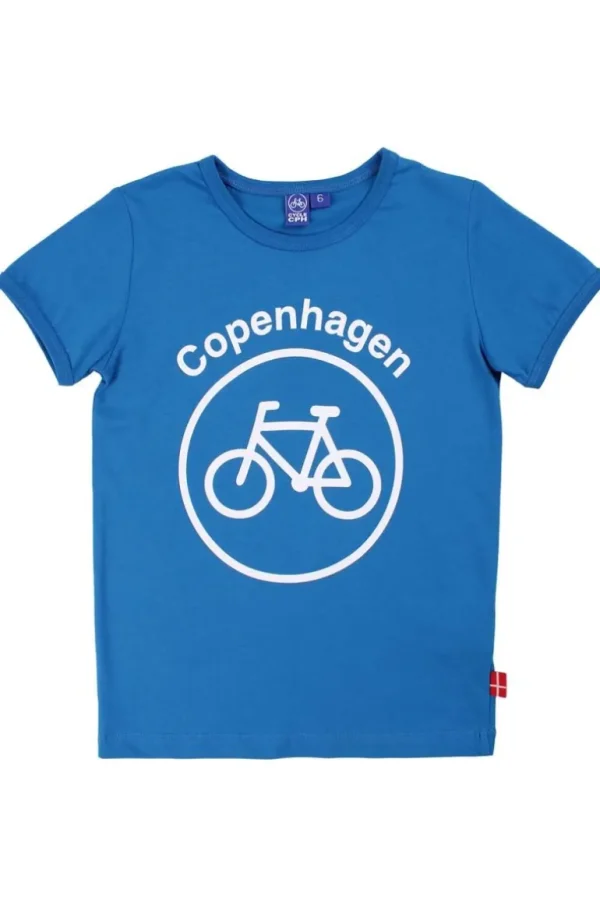 Danefæ CYCLECPH Kids Cycle Tee Royal Blue CYCLE (white) | Børn T-shirts
