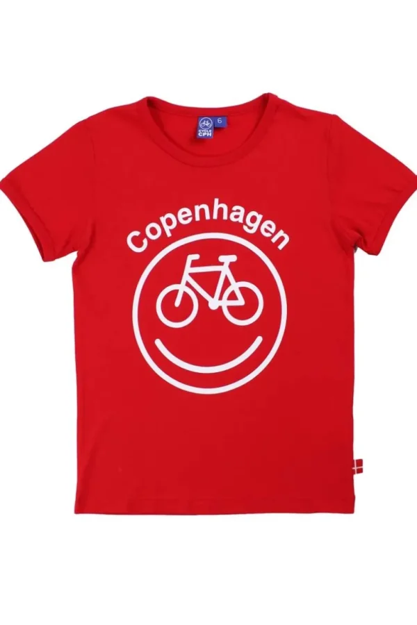 Danefæ CYCLECPH Kids Smilecycle Tee Red CYCLE (white) | Børn T-shirts