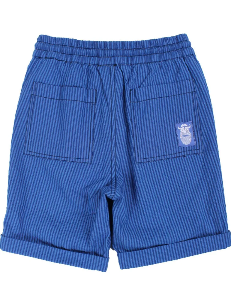 Danefæ Danalfred Searsucker Shorts Deep Marine/Klein Blue | Børn Shorts