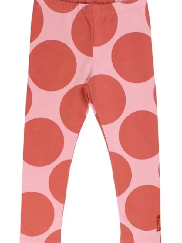 Danefæ Danandrea Warm leggings Delicate Pink/Dark Peach MEGA DOTS | Leggings