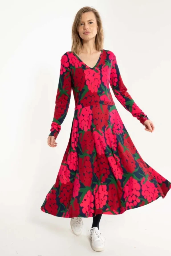 Danefæ Danandreasen Interlock Dress Dark Navy MAXIBERRY | Dame Kjoler