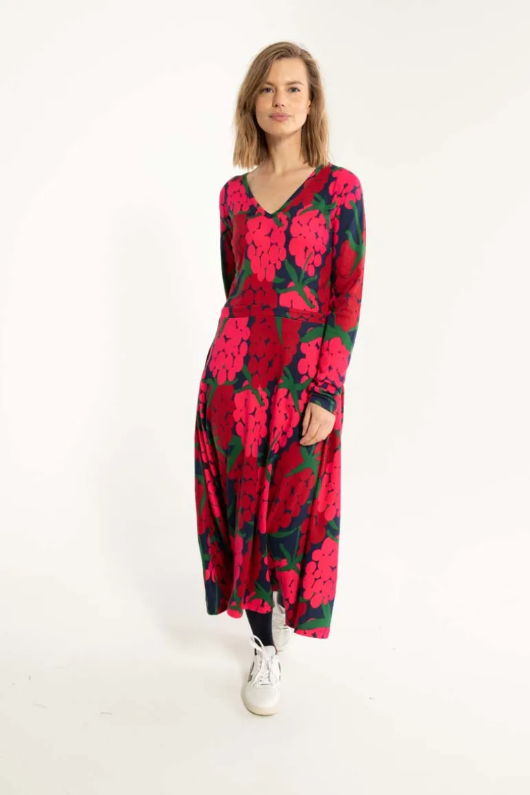 Danefæ Danandreasen Interlock Dress Dark Navy MAXIBERRY | Dame Kjoler