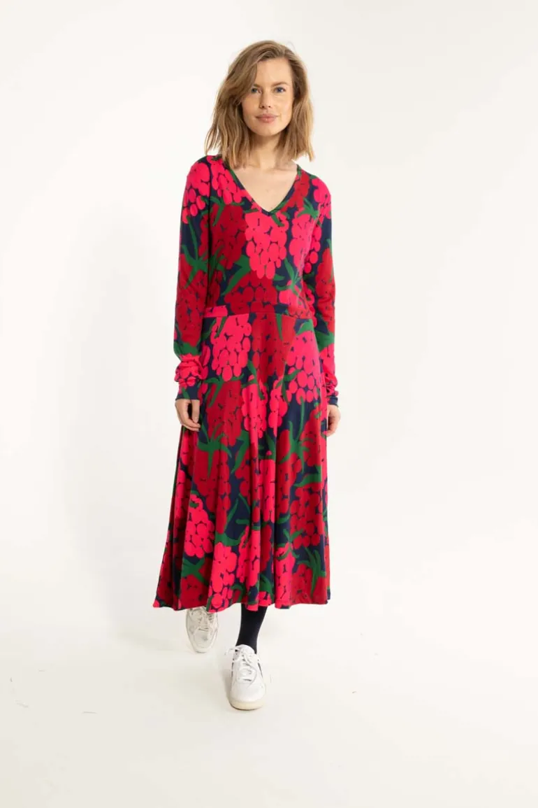 Danefæ Danandreasen Interlock Dress Dark Navy MAXIBERRY | Dame Kjoler