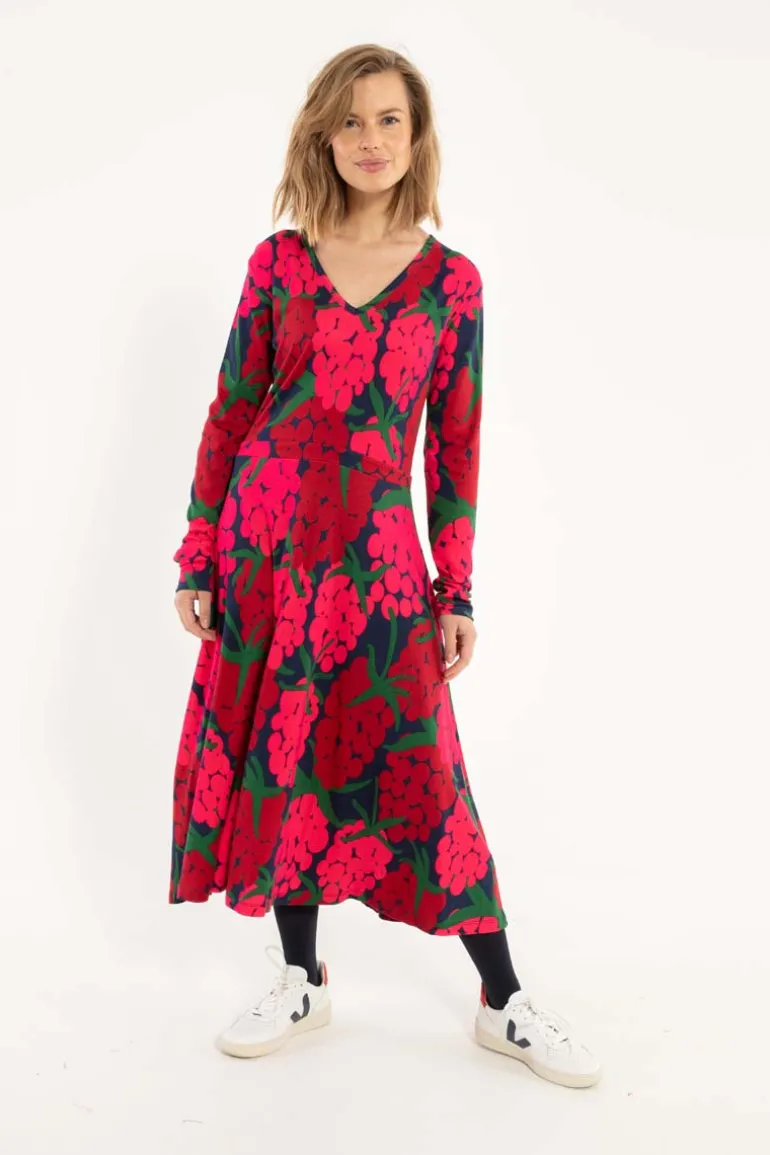 Danefæ Danandreasen Interlock Dress Dark Navy MAXIBERRY | Dame Kjoler