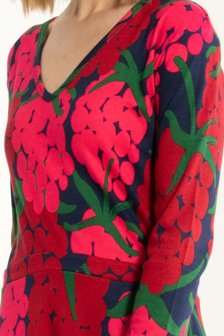 Danefæ Danandreasen Interlock Dress Dark Navy MAXIBERRY | Dame Kjoler