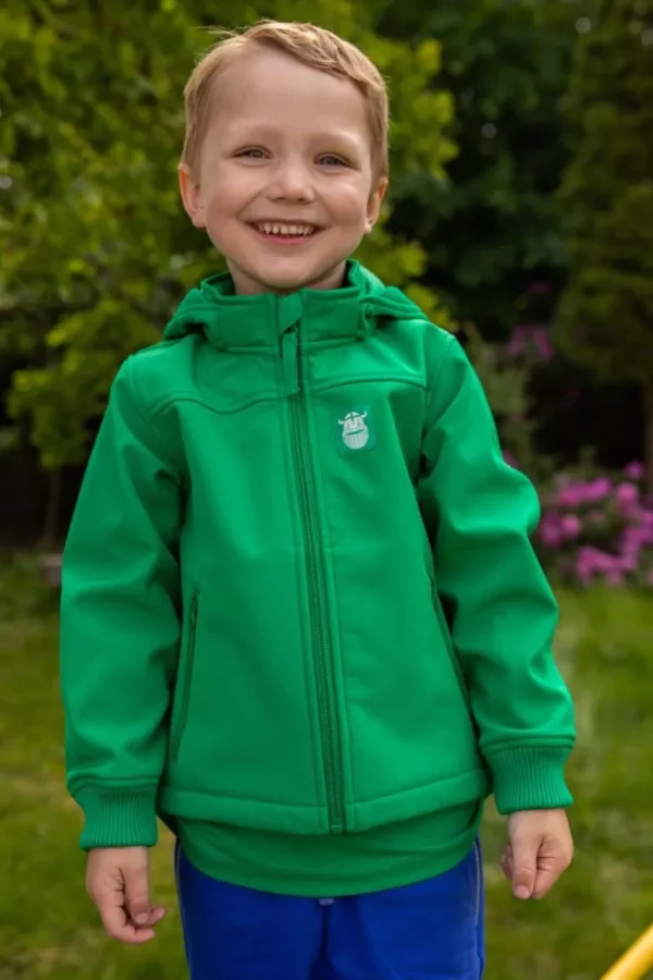 Danefæ Danebandit Softshell Grass Green | Børn Softshelljakker