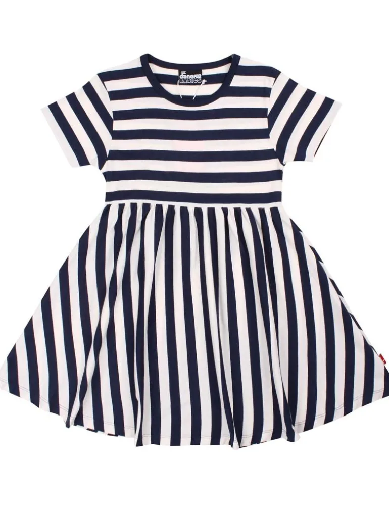 Danefæ Danebasic Lollipop Dress Dk Navy/Chalk | Børn Kjoler