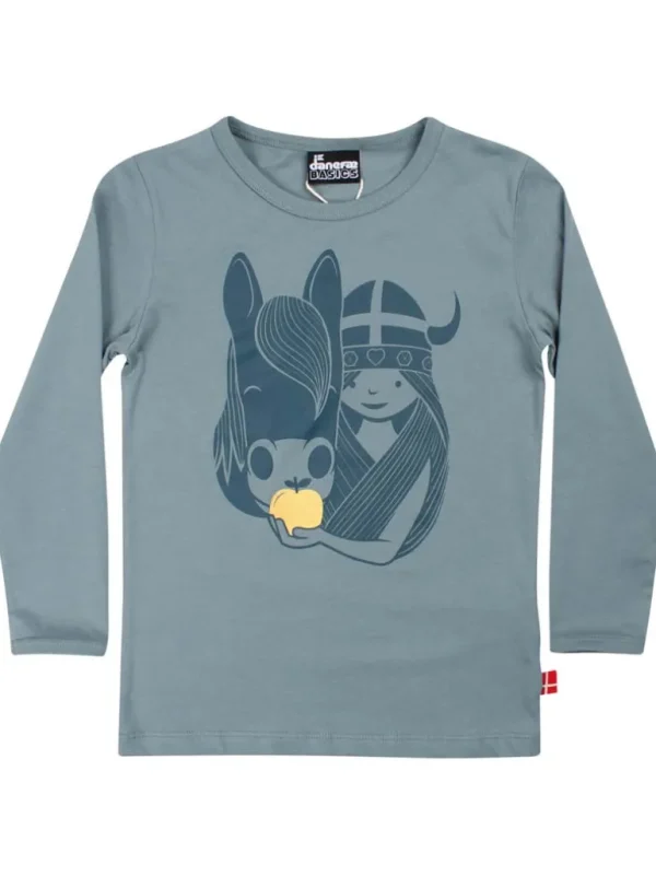 Danefæ Danebasic Longsleeve Blue Grey IDUN | Børn Bluser