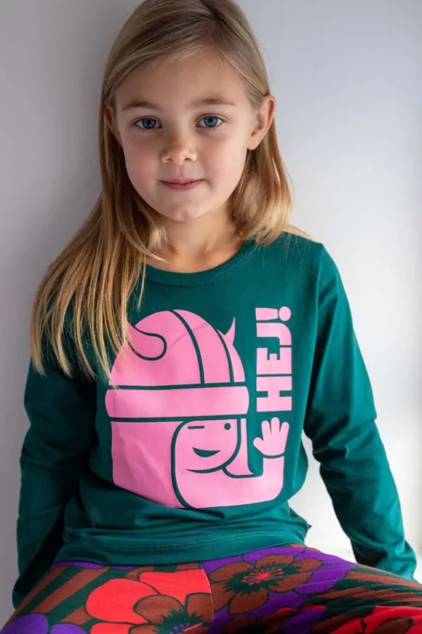 Danefæ Danebasic Longsleeve Dark Duck HEJ FREJ | Børn Bluser