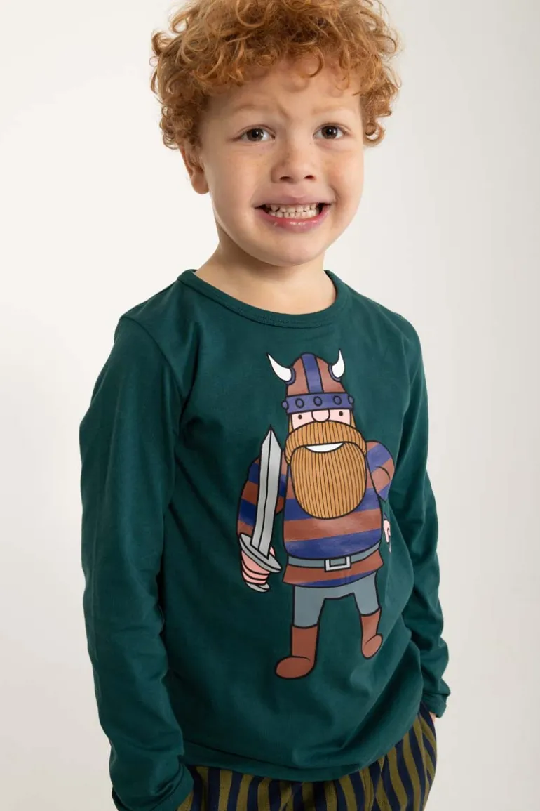 Danefæ Danebasic Longsleeve Dark Slate ERIK DIN VEN | Børn Bluser