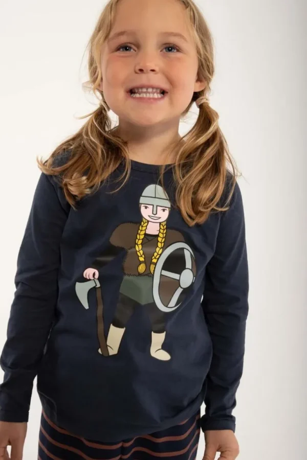 Danefæ Danebasic Longsleeve Dk Navy SIF | Børn Bluser