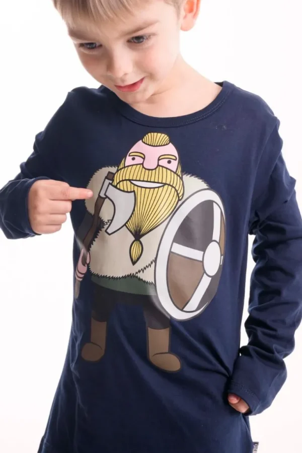 Danefæ Danebasic Longsleeve Navy HARALD | Børn Bluser
