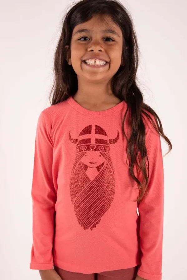 Danefæ Danebasic LS X Warm Coral FREJA | Børn Bluser