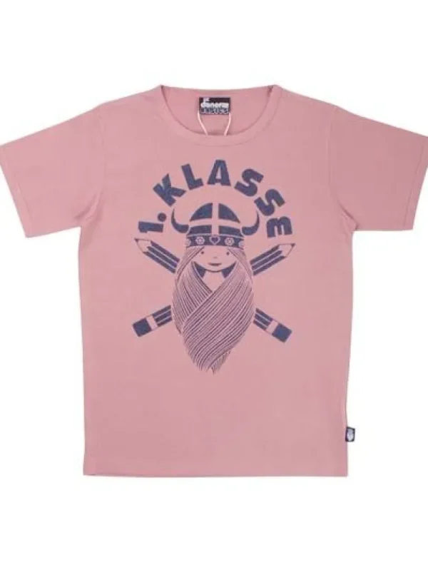 Danefæ Danebasic Shortsleeve Dry rose 1. KLASSE_2 | Børn T-shirts