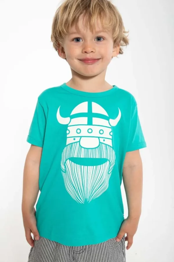 Danefæ Danebasic SS Aqua ERIK | Børn T-shirts