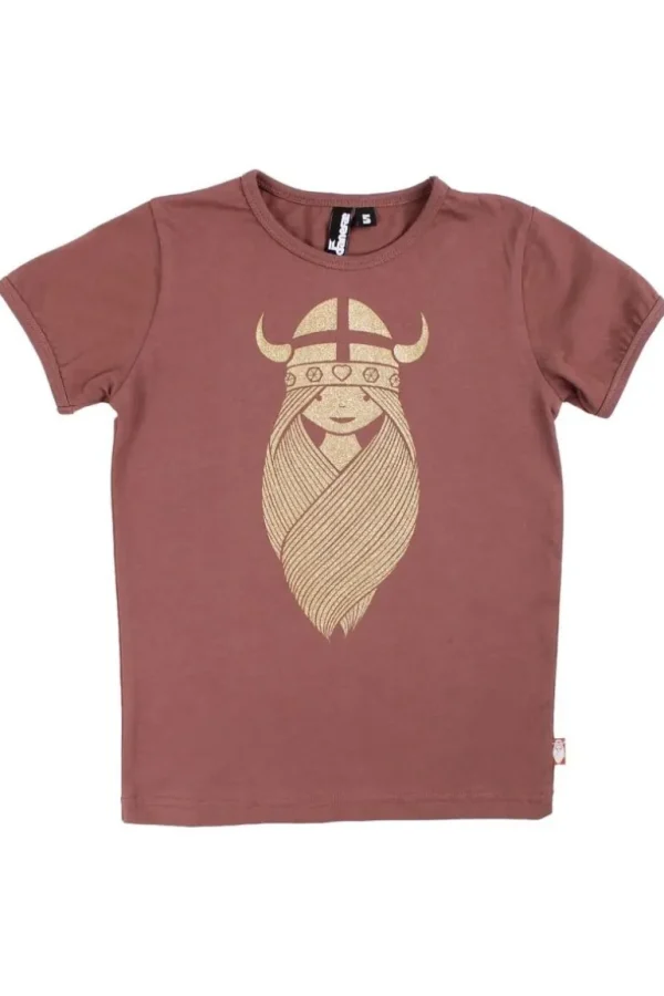 Danefæ Danebasic SS Beige Rose FREJA (Glitter) | Børn T-shirts