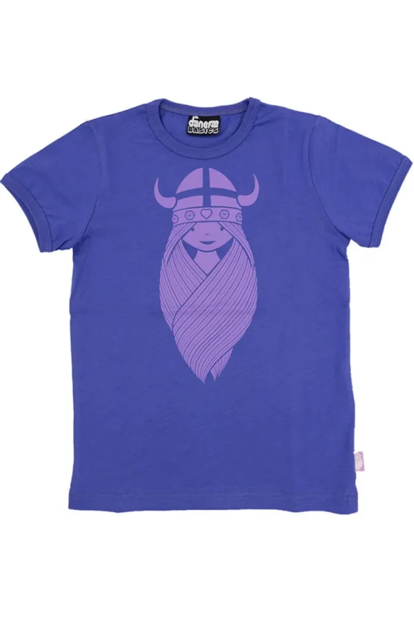 Danefæ Danebasic SS Cold Purple FREJA | Børn T-shirts
