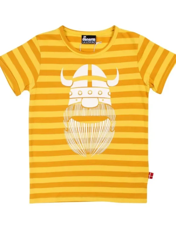 Danefæ Danebasic SS Faded Yellow/Dk Yellow ERIK | Børn T-shirts