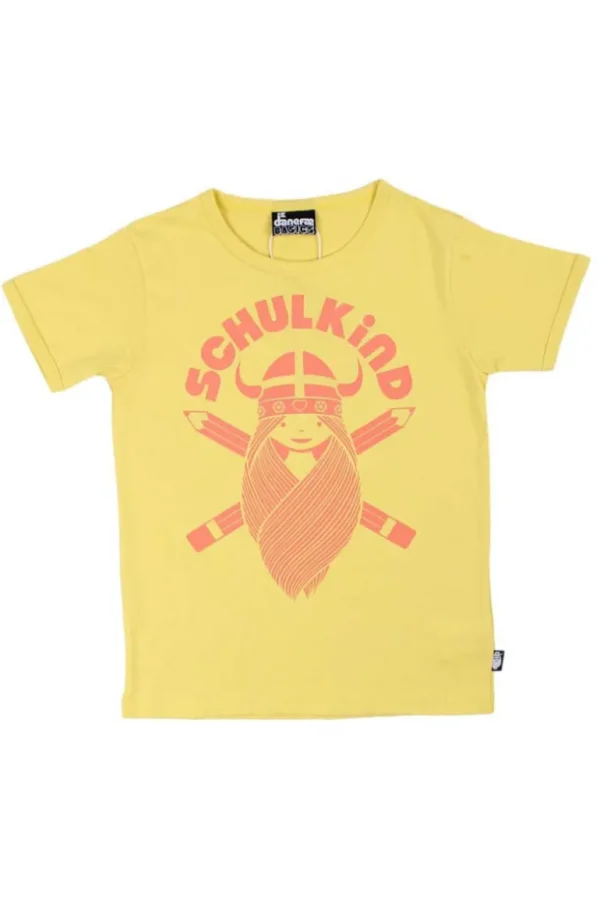 Danefæ Danebasic SS Faded Yellow SCHULKIND FREJA | Børn T-shirts