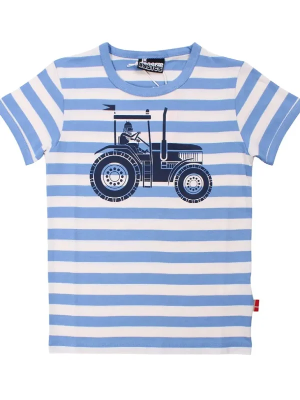 Danefæ Danebasic SS Waterblue/Chalk TRAKTHOR | Børn T-shirts