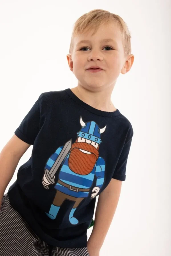 Danefæ Danebasic SS X Navy ERIK DIN VEN | Børn T-shirts