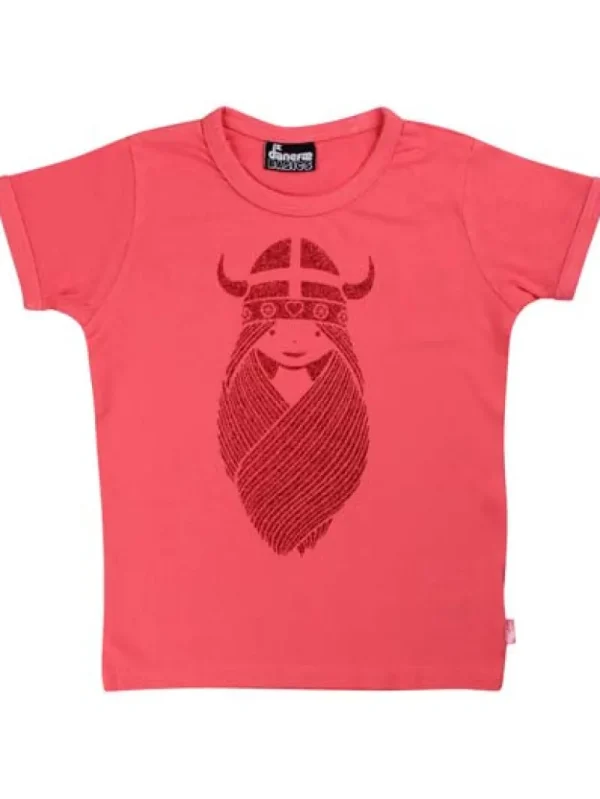 Danefæ Danebasic SS X Warm Coral FREJA | Børn T-shirts