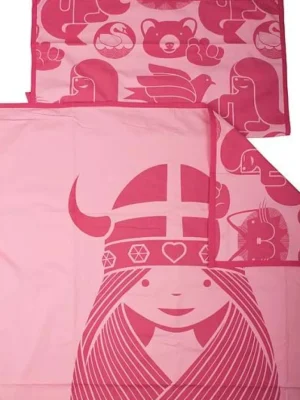 Danefæ Danebed linen Baby Roof Top/ blush pink FREJA | Sengetøj | Tekstiler