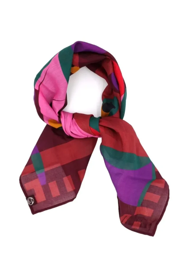 Danefæ Danebesser Scarf Dark Bordeaux SWANOSCOPE | Dame Tørklæder