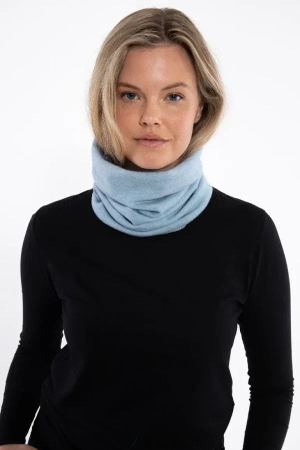 Danefæ Danebest Friend Merino Neckwarmer Light Blue | Dame Tørklæder