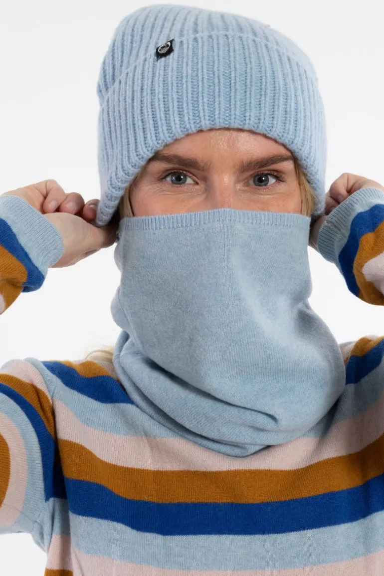Danefæ Danebest Friend Merino Neckwarmer Light Blue | Dame Tørklæder
