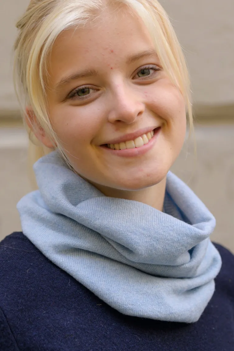 Danefæ Danebest Friend Merino Neckwarmer Light Blue | Dame Tørklæder