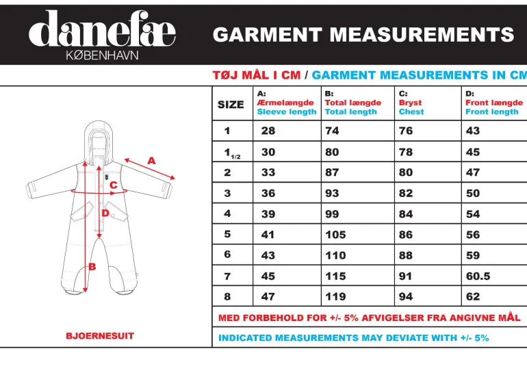 Danefæ Danebjoerne suit | Børn Flyverdragter