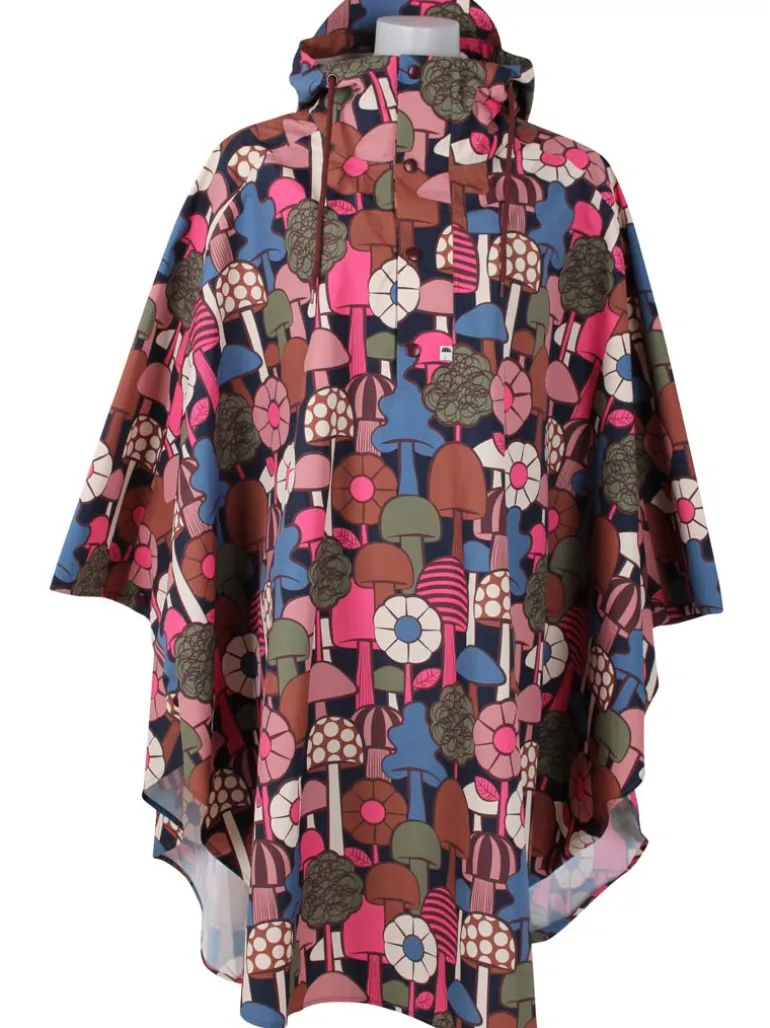 Danefæ Danebodil Rainponcho Dk Navy MYKOLOGI | Dame Regnfrakker