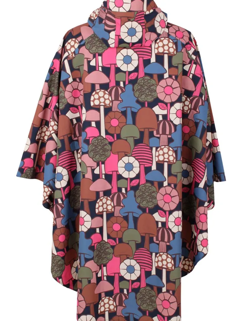 Danefæ Danebodil Rainponcho Dk Navy MYKOLOGI | Dame Regnfrakker