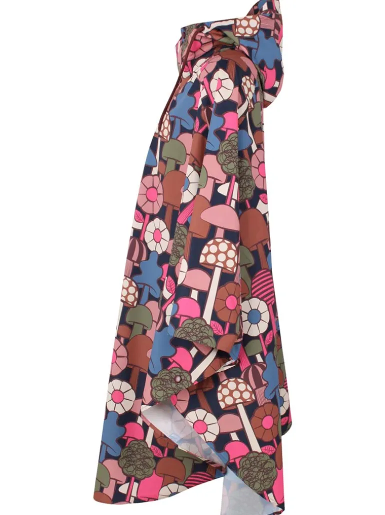 Danefæ Danebodil Rainponcho Dk Navy MYKOLOGI | Dame Regnfrakker