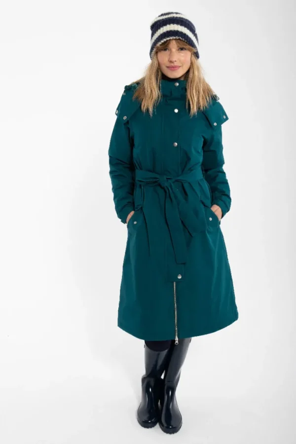 Danefæ Danebornholm Winter Rain Dark Duck | Dame Vinterfrakker | Regnfrakker