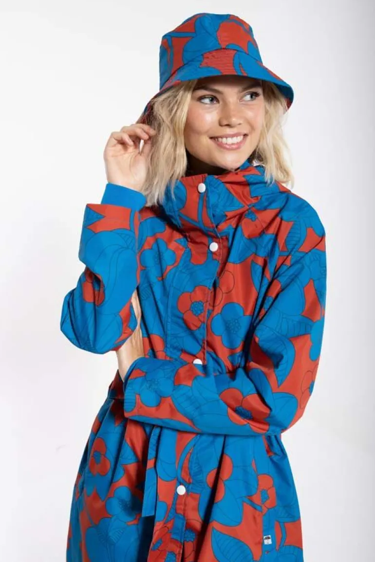 Danefæ Danebucket Rain Hat Rust/Warm Indigo BLOOM BOOM | Dame Regnfrakker