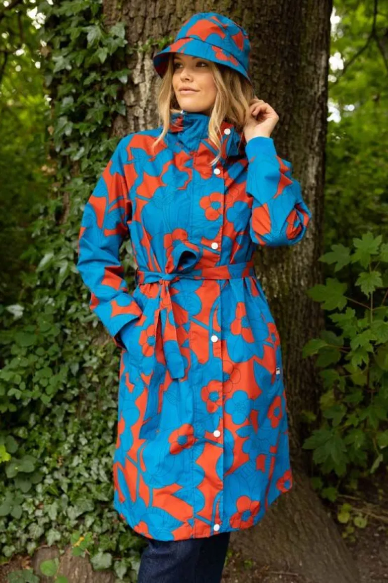 Danefæ Danebucket Rain Hat Rust/Warm Indigo BLOOM BOOM | Dame Regnfrakker