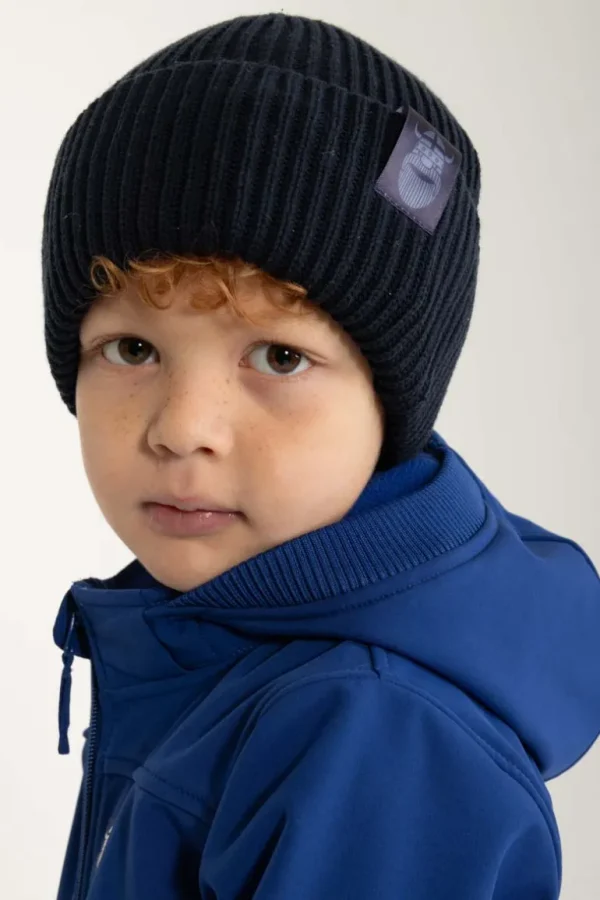 Danefæ Daneby Cotton Beanie Dark Navy | Børn Vanter Og Huer