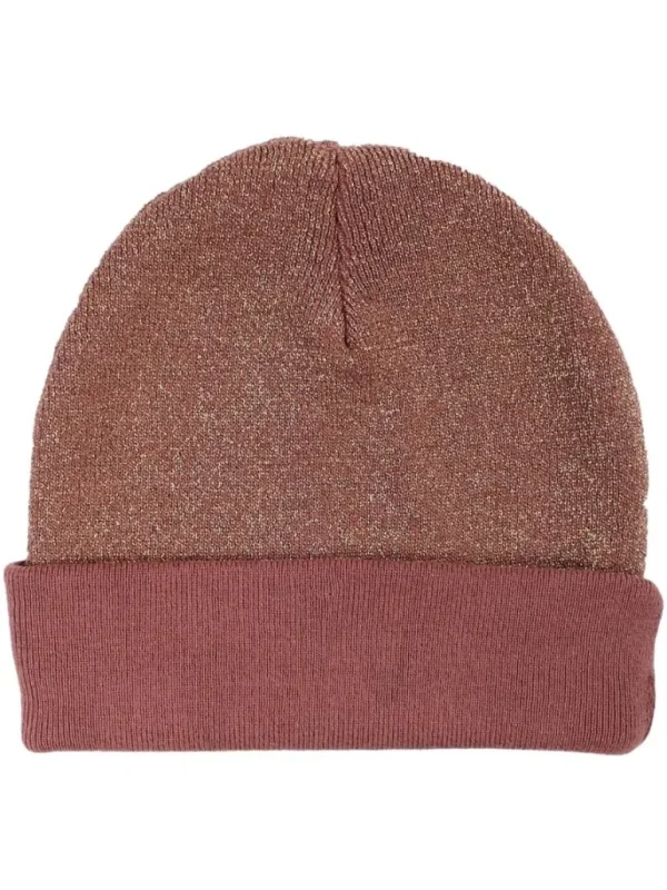 Danefæ Danecarmen Beanie Beige Rose w. Gold Glitter / Occer w. Glitter | Dame Huer