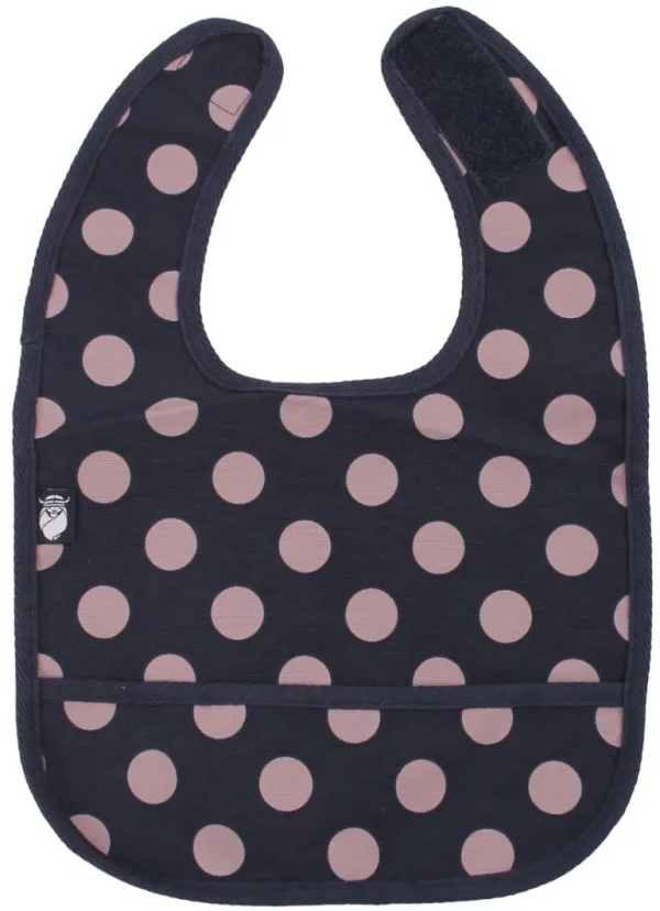 Danefæ Danechef Bib Dark Night/Dry Rose DOTS | Hagesmække