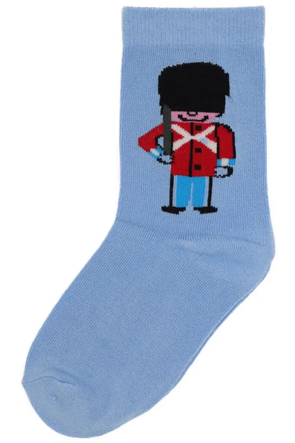 Danefæ Danedanmark Kids Socks Lt Blue SOLDAT | Børn Strømper