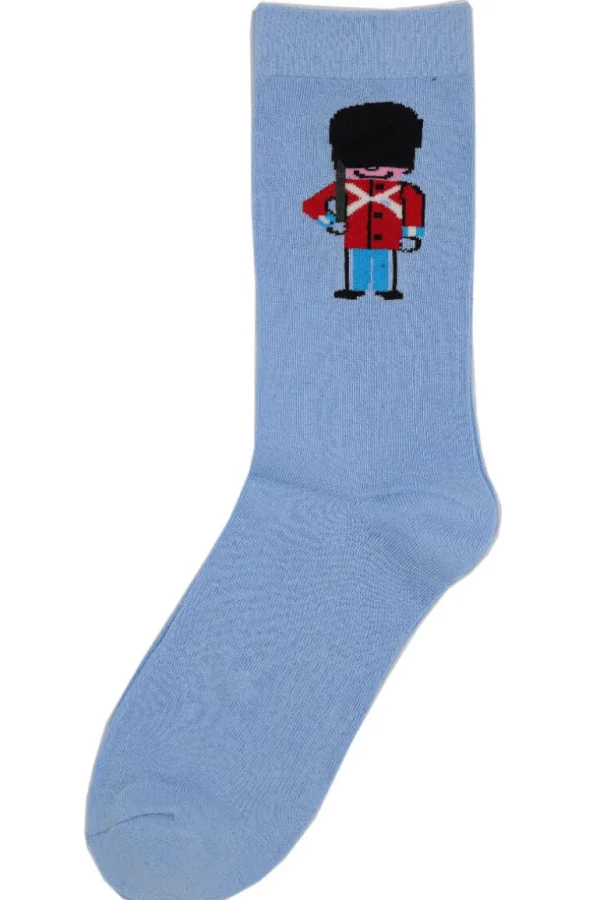 Danefæ Danedanmark Mens Socks Lt Blue SOLDAT | Strømper