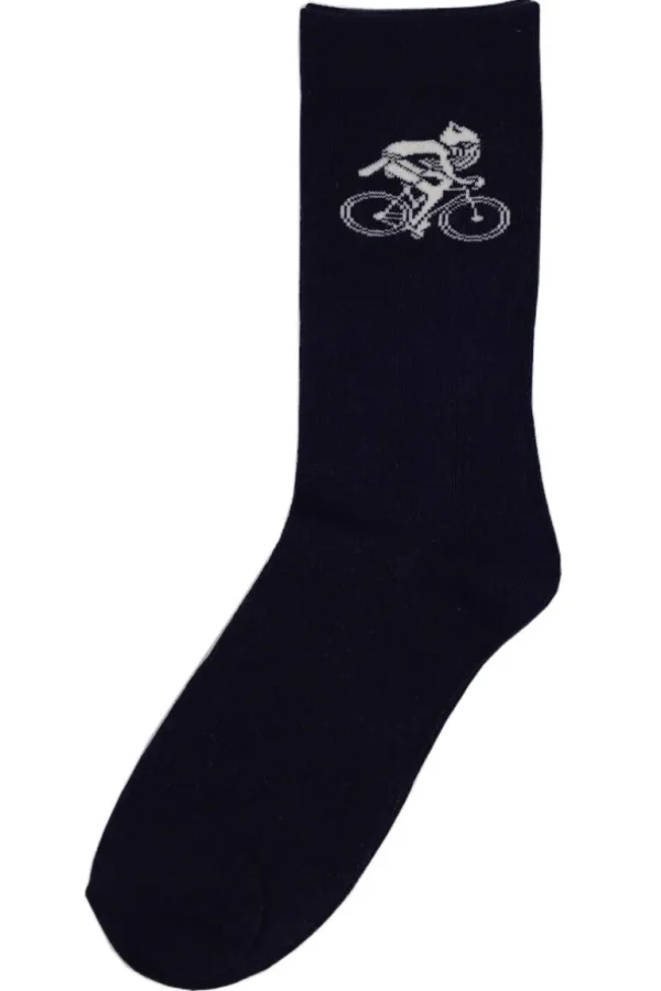 Danefæ Danedanmark Mens Socks Navy BIKING VIKING | Strømper