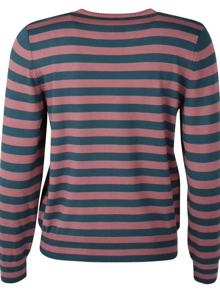 Danefæ Danedinner Viscose Sweater Antique Rose/Dark Slate | Dame Strik